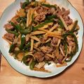 lilymicky's cooksnap of when they made 豚肉だけどチンジャオロース.