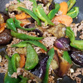 ☆あせび☆'s cooksnap of when they made 本格的な挽肉とナスとピーマンの豆板醤炒め.