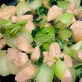 あんぺる's cooksnap of when they made チンゲンサイと鶏ささみ炒め簡単中華風。.