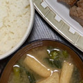 2児ママみきてぃ's cooksnap of when they made 菜の花と薄揚げの味噌汁.
