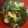 まん！'s cooksnap of when they made 簡単♪早い　朝食に　ニラと卵の　お吸い物.
