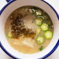 ありみりん♡'s cooksnap of when they made 夏バテ解消☆オクラ長芋とろろ昆布の味噌汁.