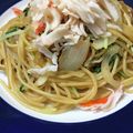 hiro_aya's cooksnap of when they made カニカマと水菜の和風スパゲッティ.