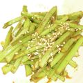 kykomusubi's cooksnap of when they made 絶品☆春菊の茎のからし醤油炒め.