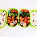 ペンギン猫's cooksnap of when they made きゅうりと魚肉ソーセージＤＥ可愛いお弁当.