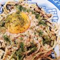 まほゆ's cooksnap of when they made 納豆後のせ　和風パスタ.