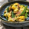 chocoraママ's cooksnap of when they made インゲンとベーコンの卵とじ♪.