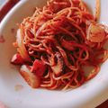 ランたそ's cooksnap of when they made むせる！爽やかさ☆粒マスケチャップパスタ.