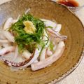 ともみん❤'s cooksnap of when they made 新玉ねぎと食べる！いかゲソの薬味添え.