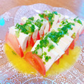 プー♡'s cooksnap of when they made 簡単☆トマトと豆腐のカプレーゼ風サラダ.