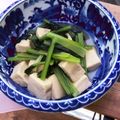 mickeyhash's cooksnap of when they made 小松菜と高野豆腐の煮浸し.