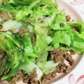 なーなありり's cooksnap of when they made キャベツとひき肉のカレーチーズ炒め.