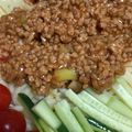 ティムル's cooksnap of when they made ジャージャー麺.