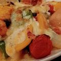 ぐりとも's cooksnap of when they made 厚切りベーコンと夏野菜のチーズ焼き.