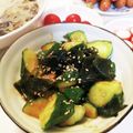 クックE662AA☆'s cooksnap of when they made 即席 ピリ辛きゅうり 大量消費.
