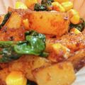 ＹUM！'s cooksnap of when they made ホウレン草とジャガイモのカレー炒め.