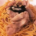 まーぼうです's cooksnap of when they made 簡単☆ごま香る和風豚しゃぶパスタ.