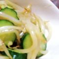 粉☆早's cooksnap of when they made ５分で出来るもやしときゅうりの中華ナムル.