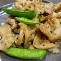 ぼびぃ's cooksnap of when they made スナップエンドウと豚肉の炒め物.