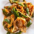 ひめポ's cooksnap of when they made 玉ねぎとピーマンと卵の炒め物.
