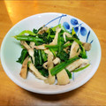 かしゅみん♡'s cooksnap of when they made 小松菜と舞茸のピリ辛おひたし.