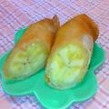 つつくみ's cooksnap of when they made 春巻きの皮で作るお菓子♫バナナ春巻き❀.
