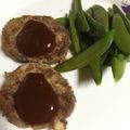 ちゃぎー's cooksnap of when they made わっ!肉汁が噴水!荒挽きポークハンバーグ.