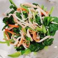しばちゃそ's cooksnap of when they made 簡単♪ほうれん草とカニカマのポン酢和え.
