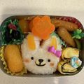 ＊まいいこ＊'s cooksnap of when they made 簡単！キャラ弁当☆可愛いうさぎちゃん♪.