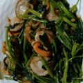kiwami3's cooksnap of when they made 簡単でうまっ！空芯菜と帆立の炒め物.