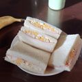 やじろべ's cooksnap of when they made 角までピッタリ♪サンドイッチのハム.