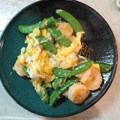 まちゴン's cooksnap of when they made えびとスナップエンドウの卵炒め.