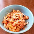 麻's cooksnap of when they made 簡単おつまみ 鶏キムチ〜韓国風.
