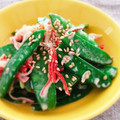 Aloha☆★'s cooksnap of when they made 簡単♫きぬさやとカニカマのマヨポン和え♡.