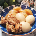 虹色♪︎ちゅーりっぷ's cooksnap of when they made 鶏肉と大根とゆで卵のさっぱり煮.