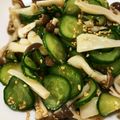 うたちゃん☆'s cooksnap of when they made 胡瓜としめじの酢の物♪しめじ香る♪.