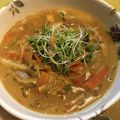 ♪でこ♪'s cooksnap of when they made 古奈屋のカレーうどん風♡牛乳で美味しい♪.