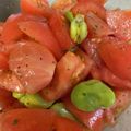 pe_summer☆'s cooksnap of when they made トマトとそら豆のマリネサラダ.