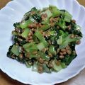 55才のおじさん's cooksnap of when they made 小松菜･納豆和え☆おつまみ☆.