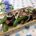 toraちゃん♪'s cooksnap of when they made 茄子とスナップエンドウの胡麻味噌炒め.