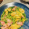☆saya☆saya's cooksnap of when they made 豆苗と厚切りベーコンの卵炒め♪.