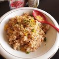 ハント☆'s cooksnap of when they made 包丁要らずイカの塩辛洋風おこげチャーハン.