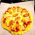 柚子♡⸝⸝⸝'s cooksnap of when they made 冷凍ご飯で簡単☆ライスピザ！.