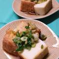 いとしのせん's cooksnap of when they made 絹厚揚げのフワカリ焼き♪にんにくネギダレ.