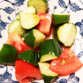 ellie21's cooksnap of when they made トマトときゅうりの中華サラダ.