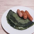 アクセル☆'s cooksnap of when they made 朝食に★簡単♪青汁de緑のブリトー♪.