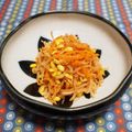 バカリャウ's cooksnap of when they made もやしとにんじんのピリ辛ごま酢ソース♪.