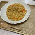 Ume星cafe's cooksnap of when they made 簡単 親子ランチ☆トマトチーズリゾット風.