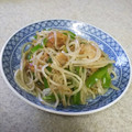 うぐいす♪'s cooksnap of when they made 鶏の唐揚げのもやしいため.