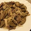 cheesedog's cooksnap of when they made 美味で簡単！ごぼうと牛肉の甘辛パスタ.